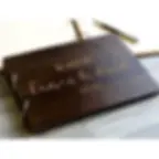Thumbnail: Personalized Wedding Guest Book Wooden Wedding Wishes Custom Name and Date A4/A5