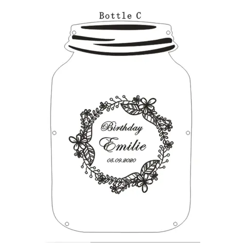 Thumbnail: Personalized Wedding Guest Book Rustic Wedding Gift  Heart Droptop Box
