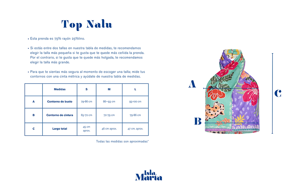 Miniatura: Top Halter Nalu Cheetah Hibiscus