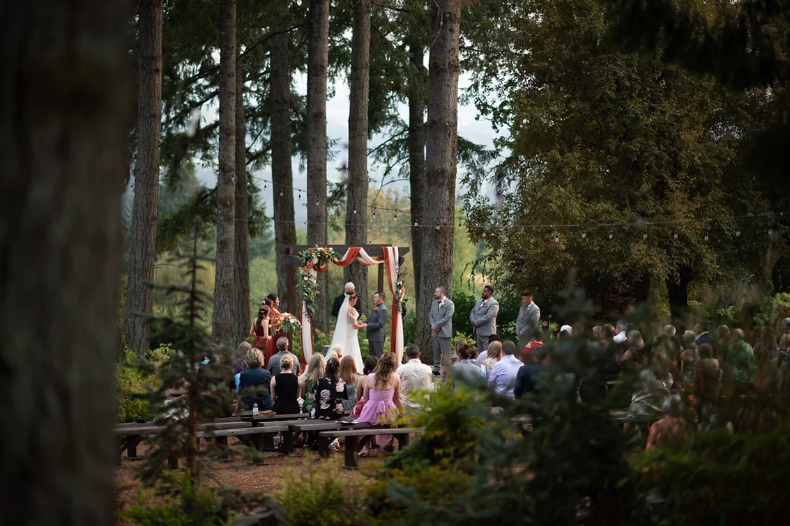 Forest view ceremony