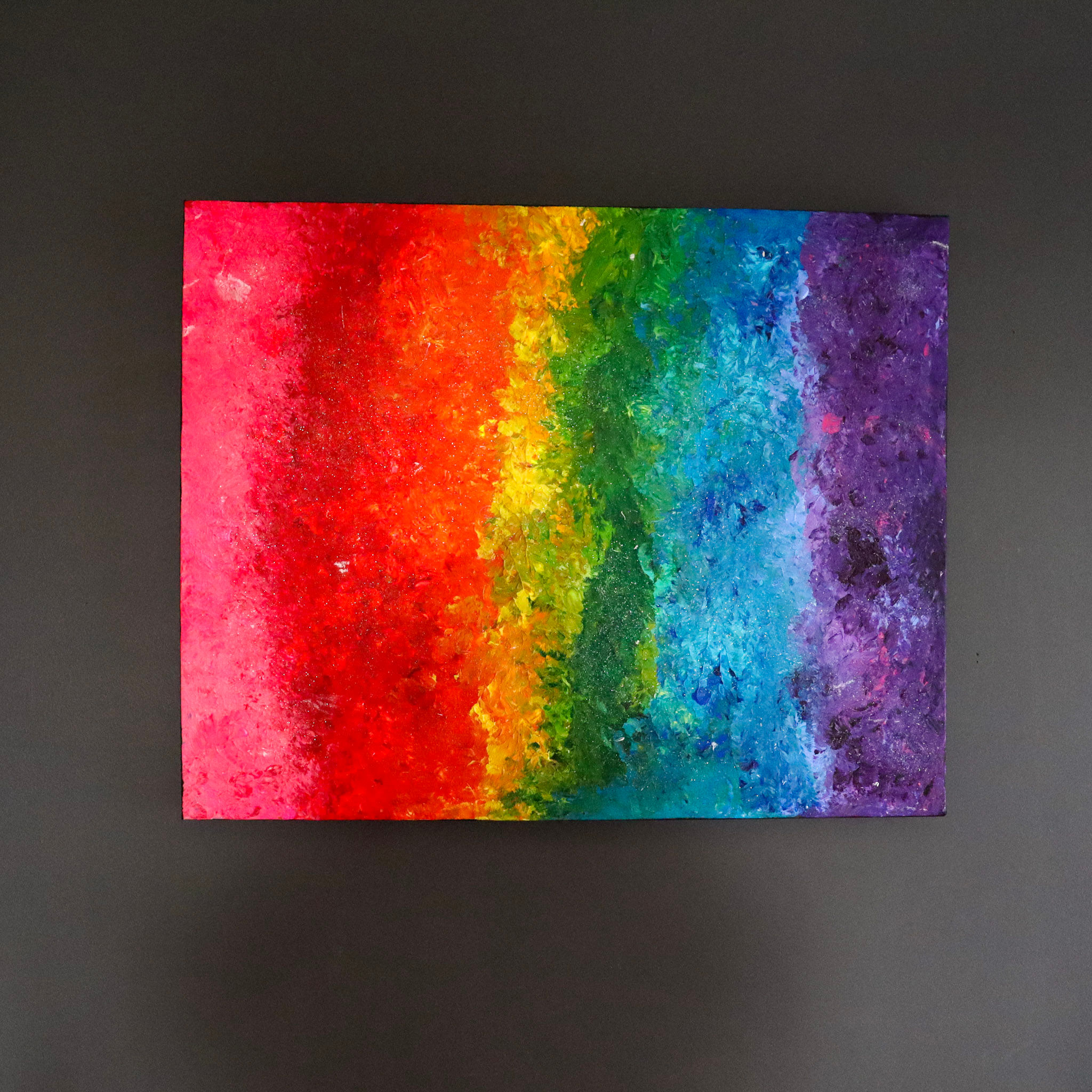 Rainbow Textured Abstract #2