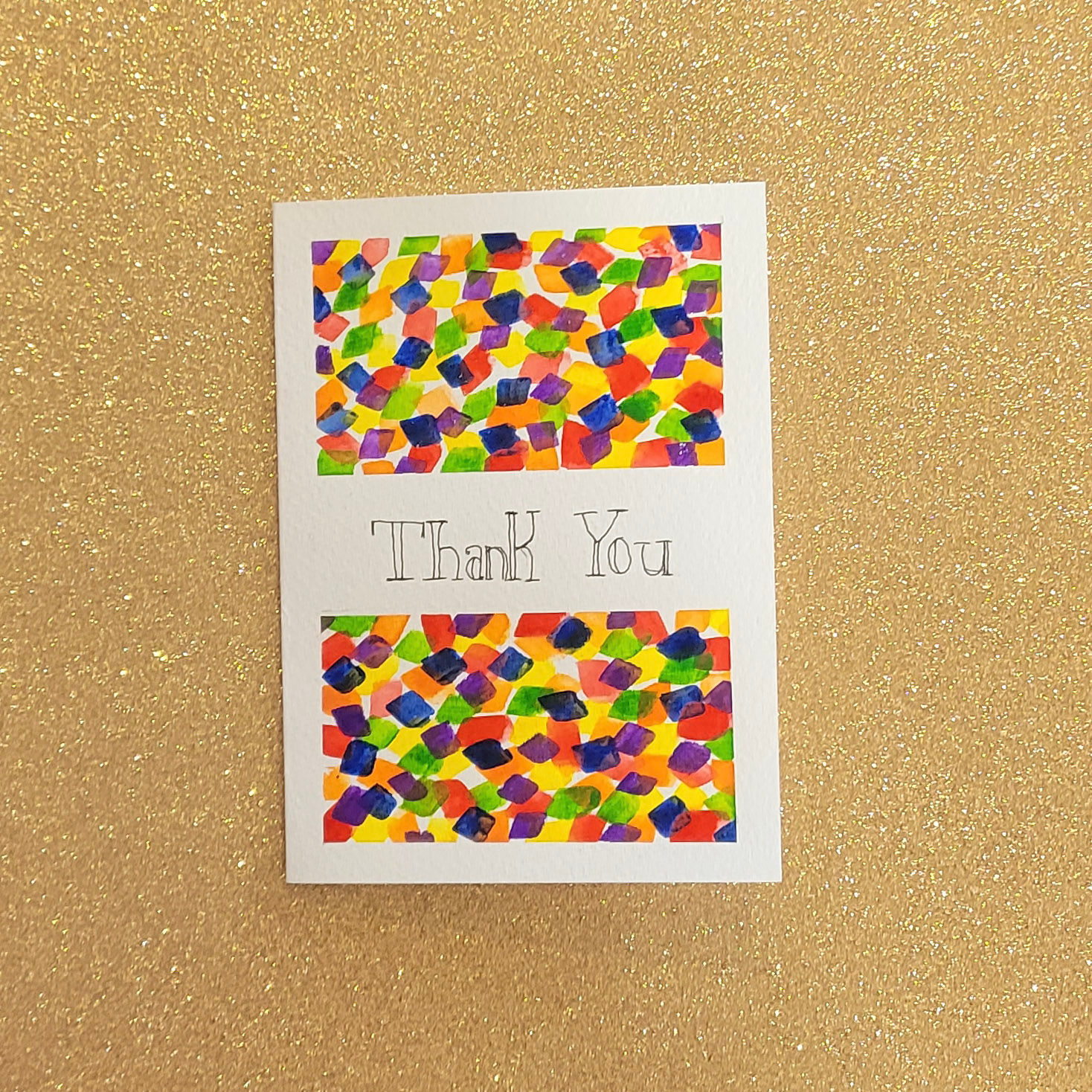 Rainbow Thank You Card- Style 2