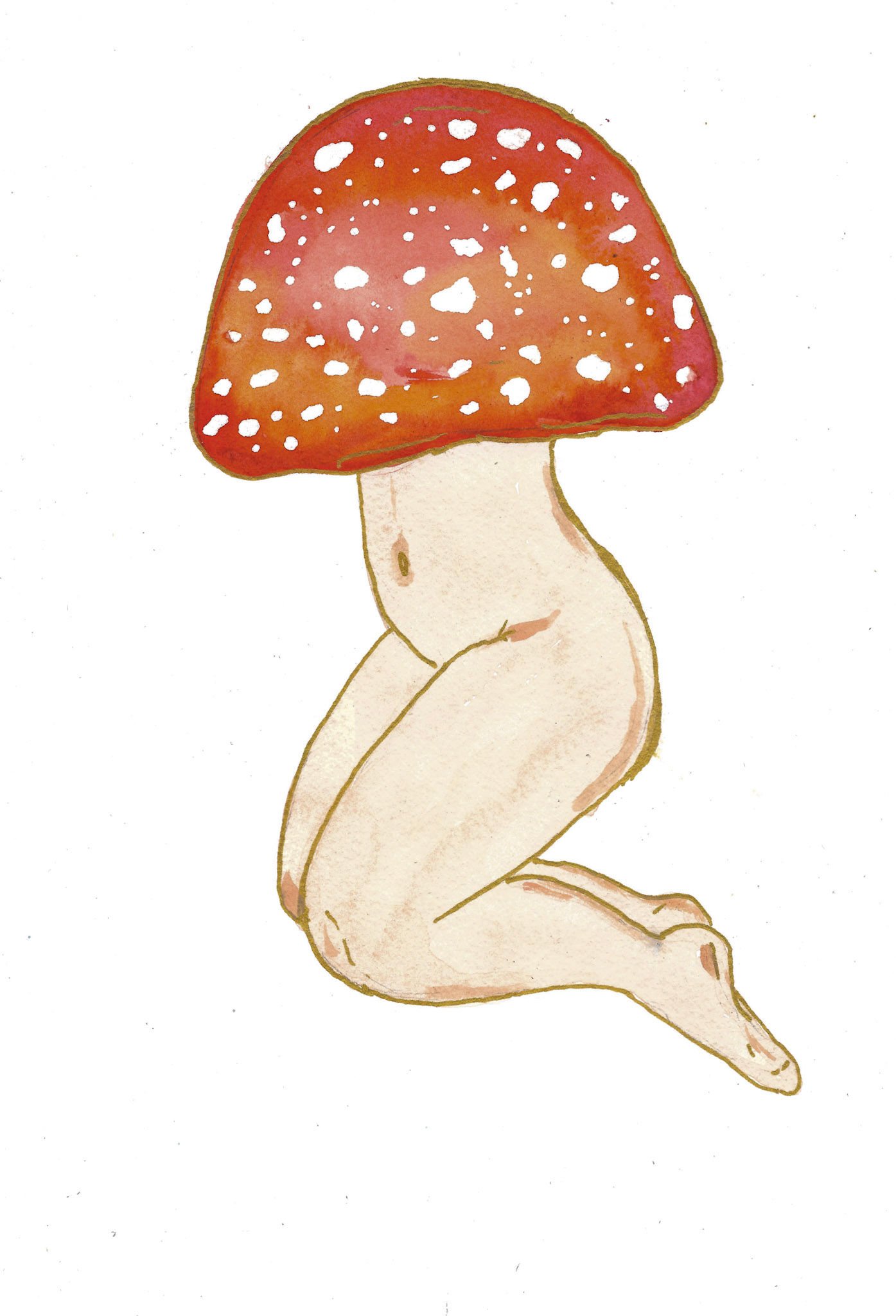 Mushroom Babe 3 Print