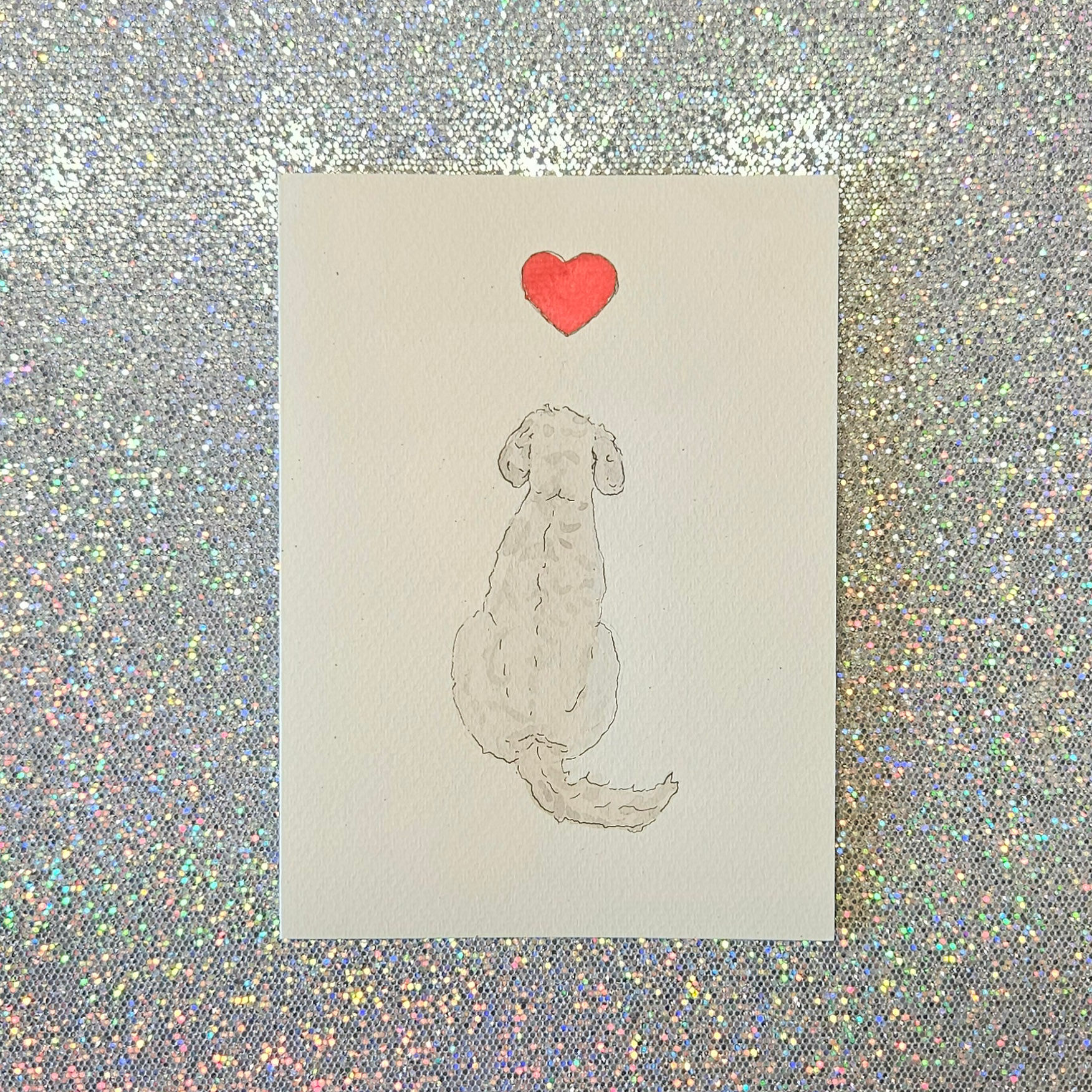 Poodle/ Doodle Card Style 5