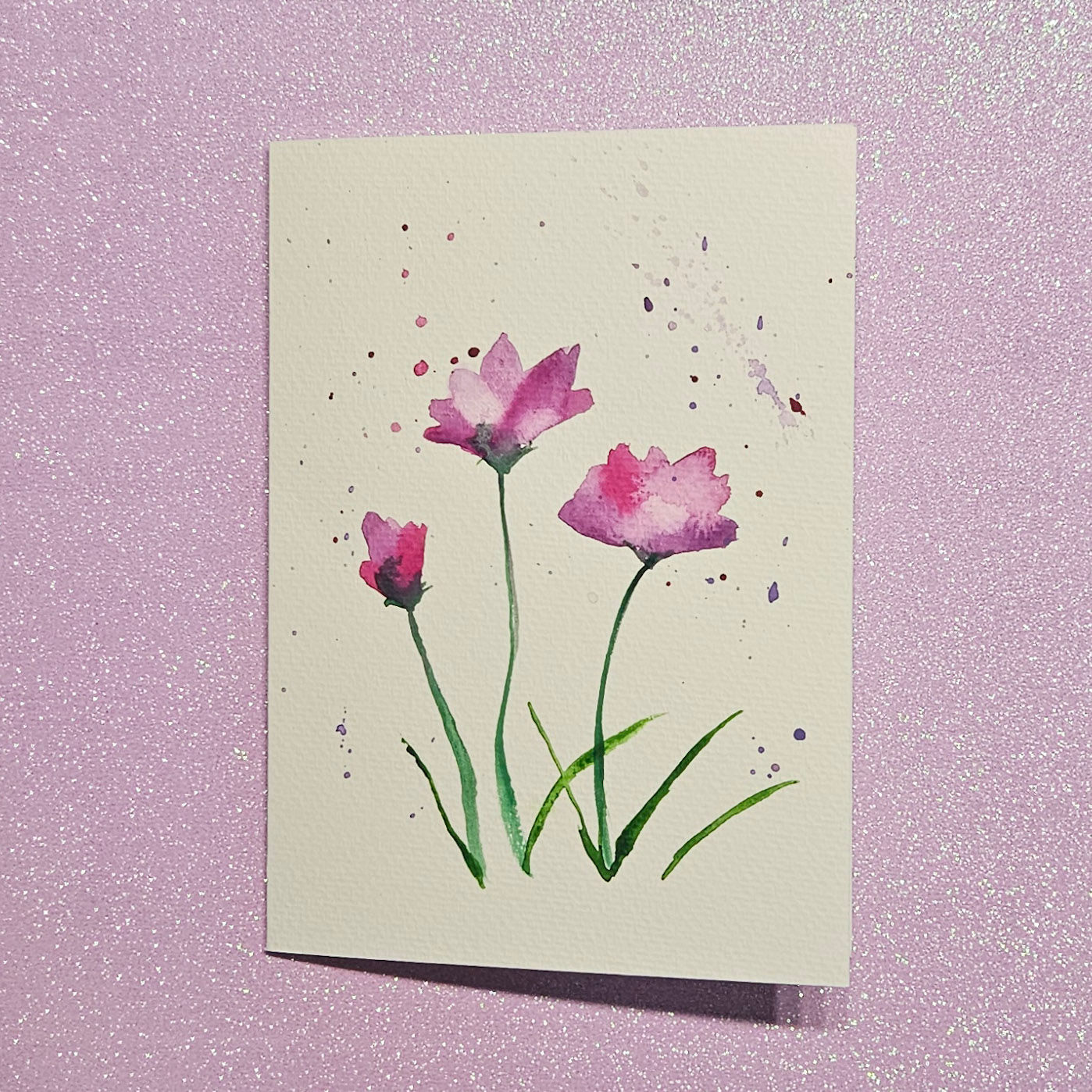 Loose Style Floral Card