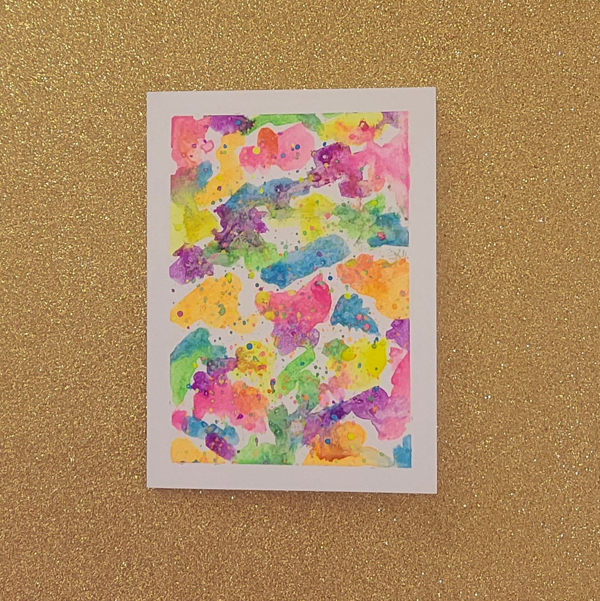 Abstract Card Neon Colours