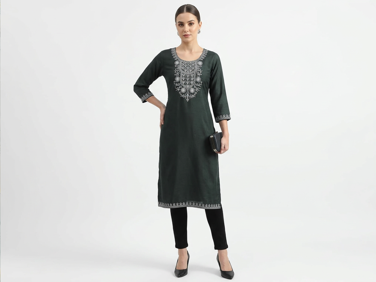 Women’s Kurti | Elegant Cotton Floral Collection for Daily & Office Wear
