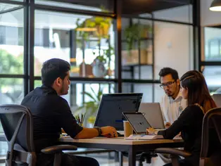 Ejecutivo analizando indicadores mientras un equipo externalizado gestiona llamadas y chats de atención al cliente.