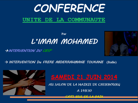 Conférence : Unité de la communauté