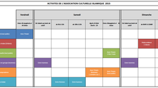 Mosquée d'Octeville : Planning des activités 2015