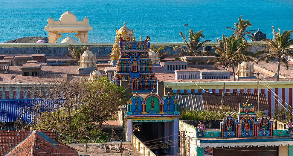 The Bhagavati Kumari Amman Temple in Kanyakumari, Tamil Nadu is dedicated to her. It is located at the southern tip of main l