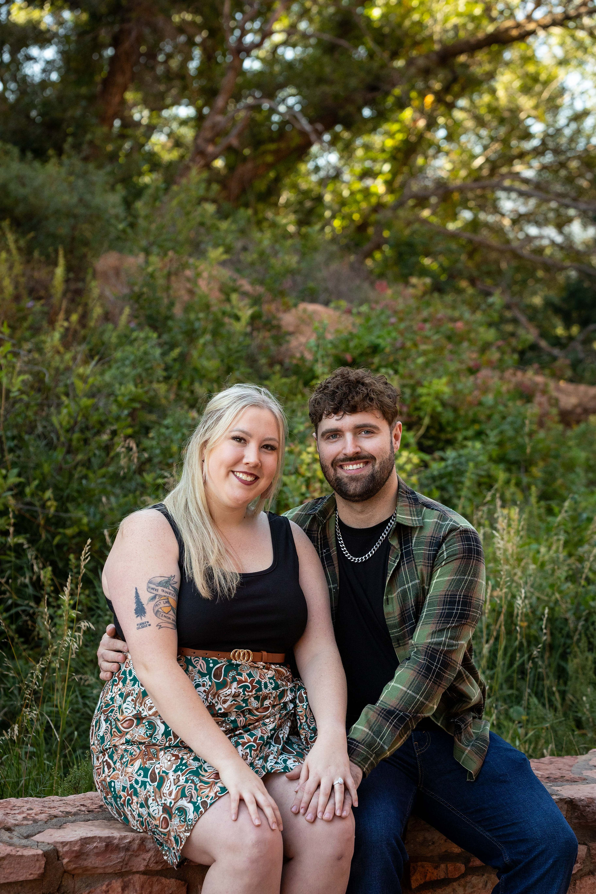 Garden of the Gods surprise engagement session