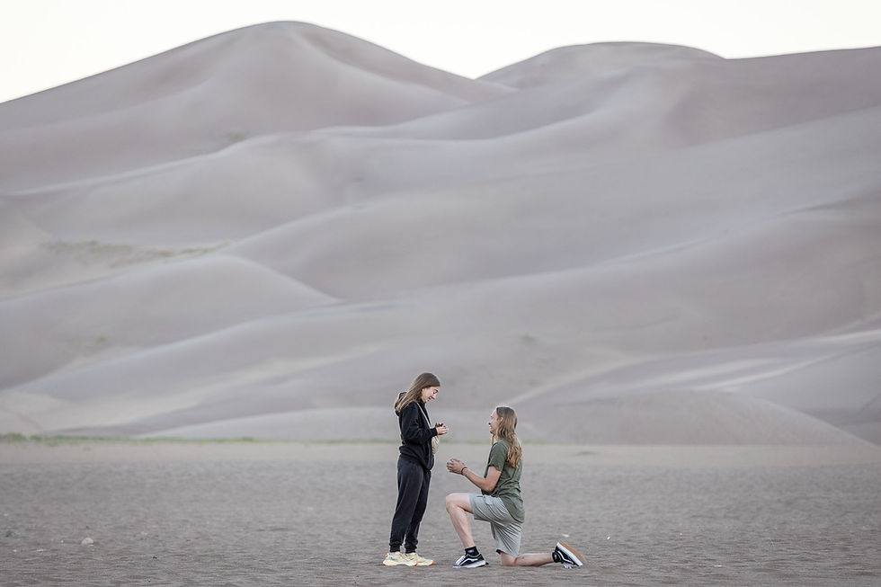 Great Sand Dunes Surprise Proposal | Landon & Bella