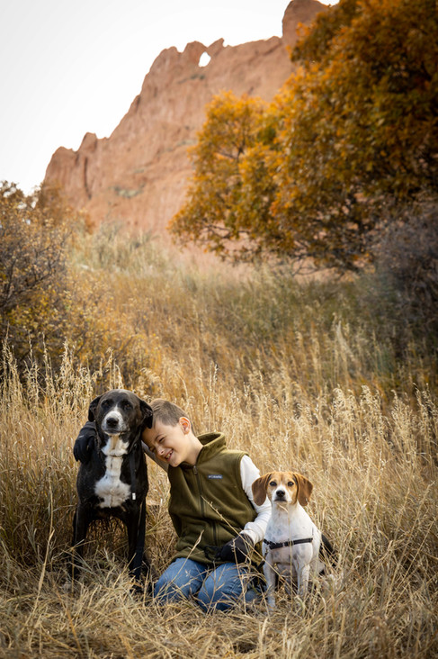 family and pet photography at Garden of the Gods