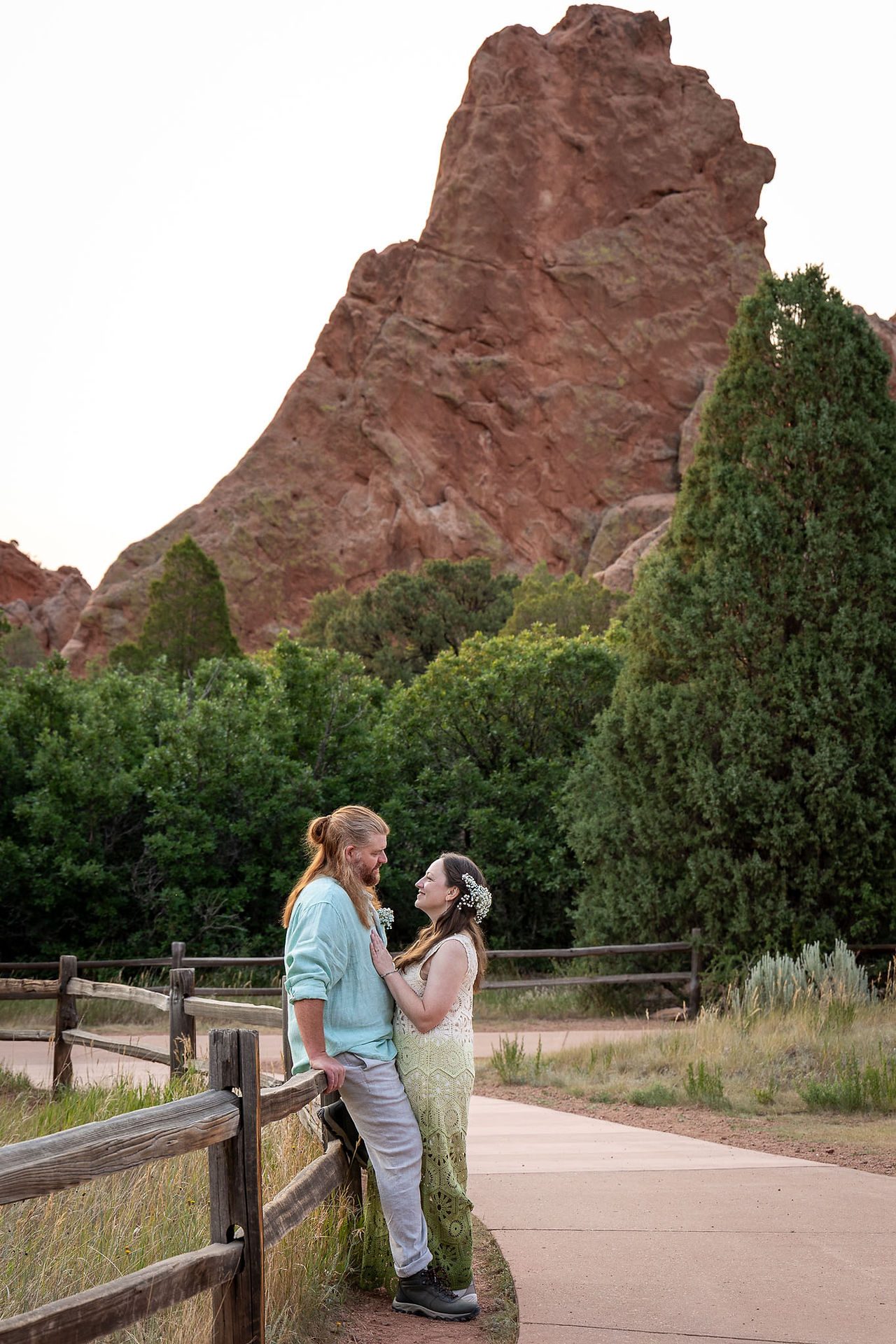 Garden of the Gods Elopement with Dogs