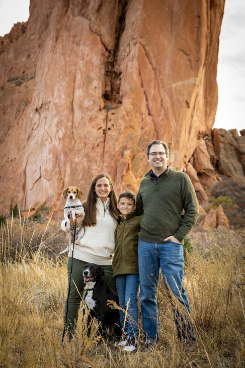 family and pet photography at Garden of the Gods