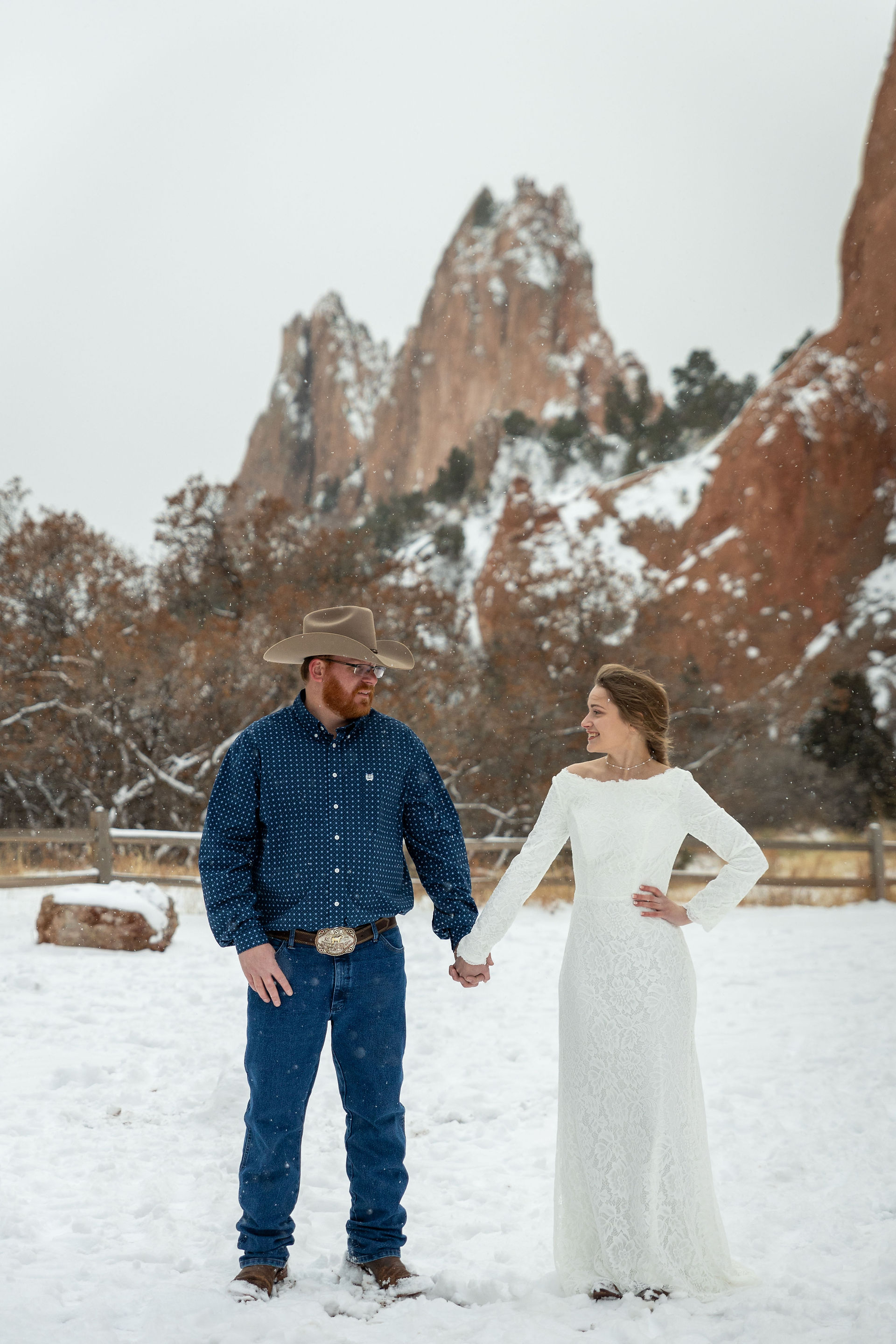 Garden of the Gods Winter Elopement