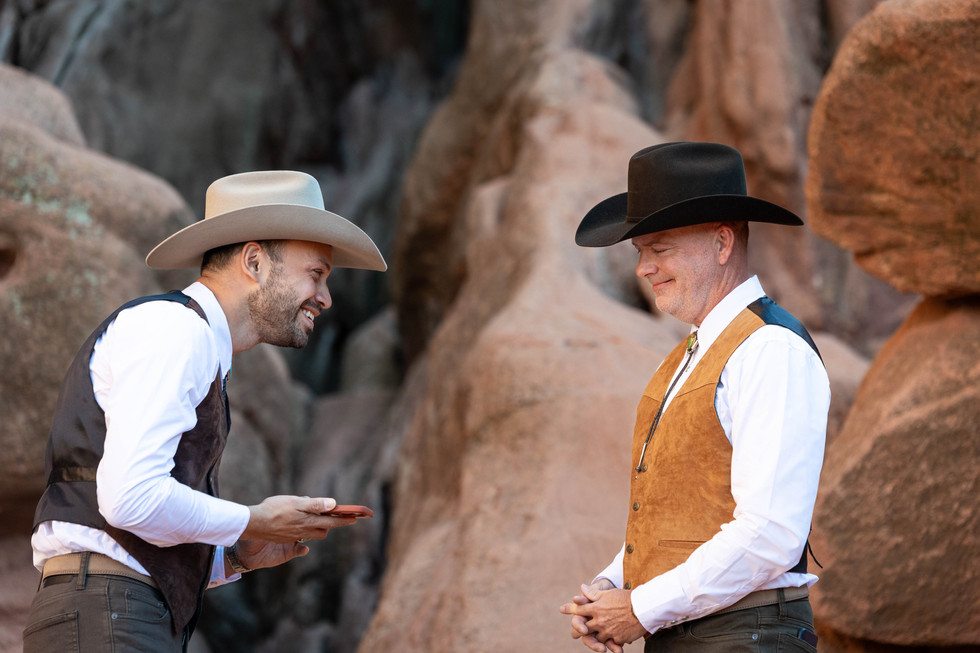 LGBTQ+ elopement at Garden of the Gods and The Broadmoor Hotel