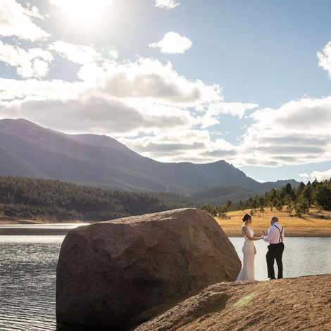 Lucie and Erick’s crystal creek reservoir pikes peak elopement