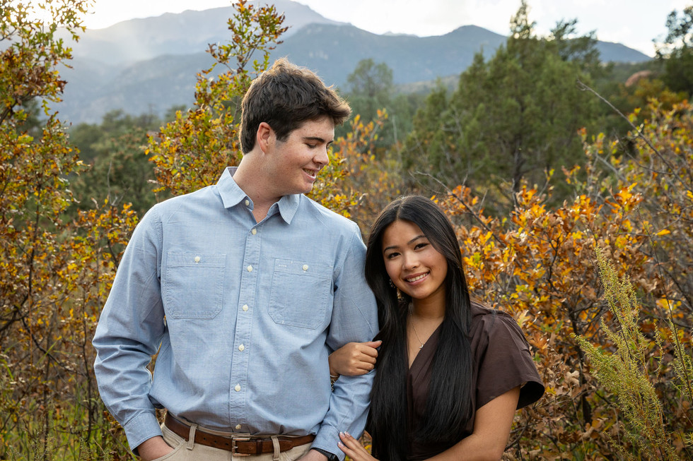 siamese twins garden of the gods couple session