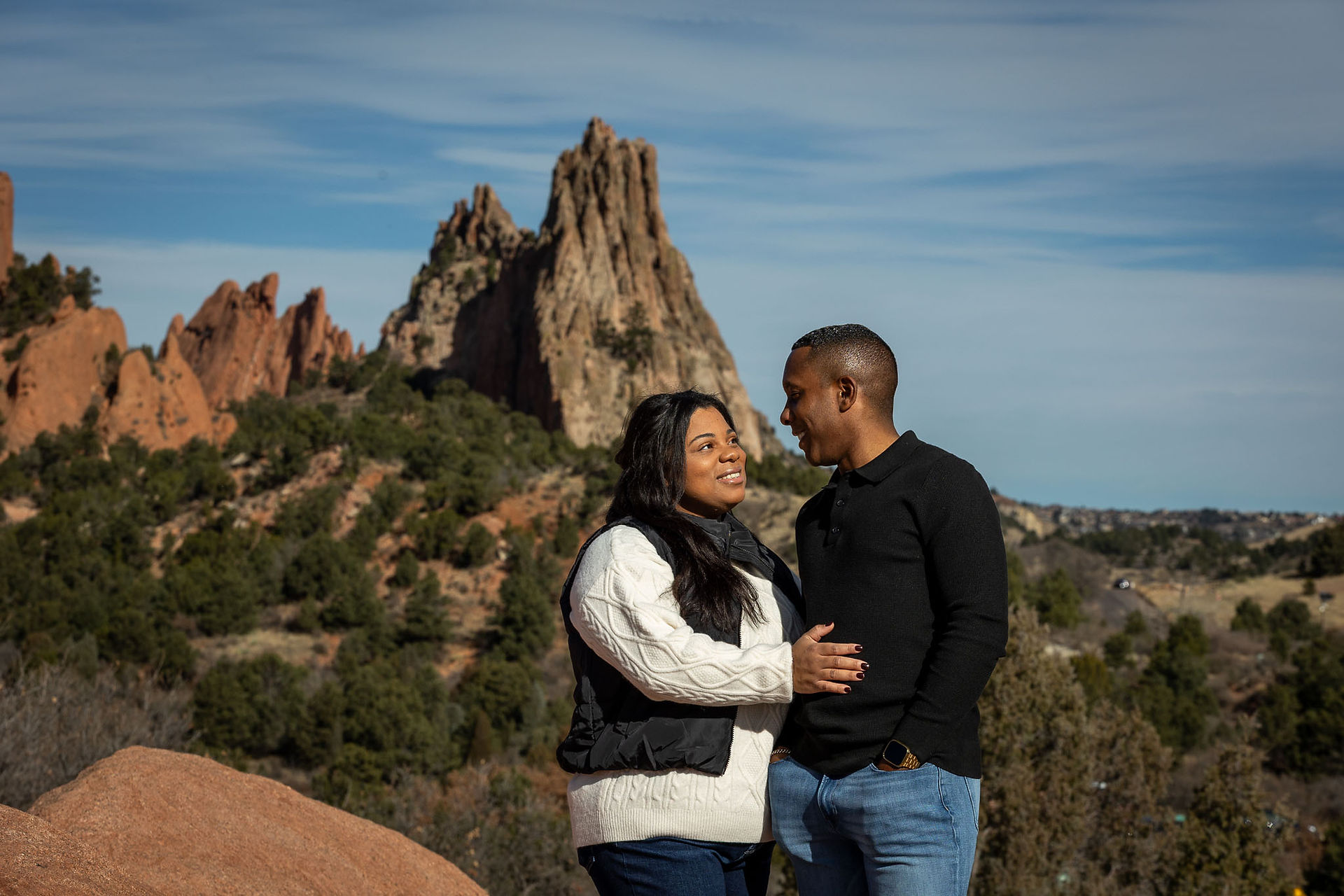 garden of the gods couple session