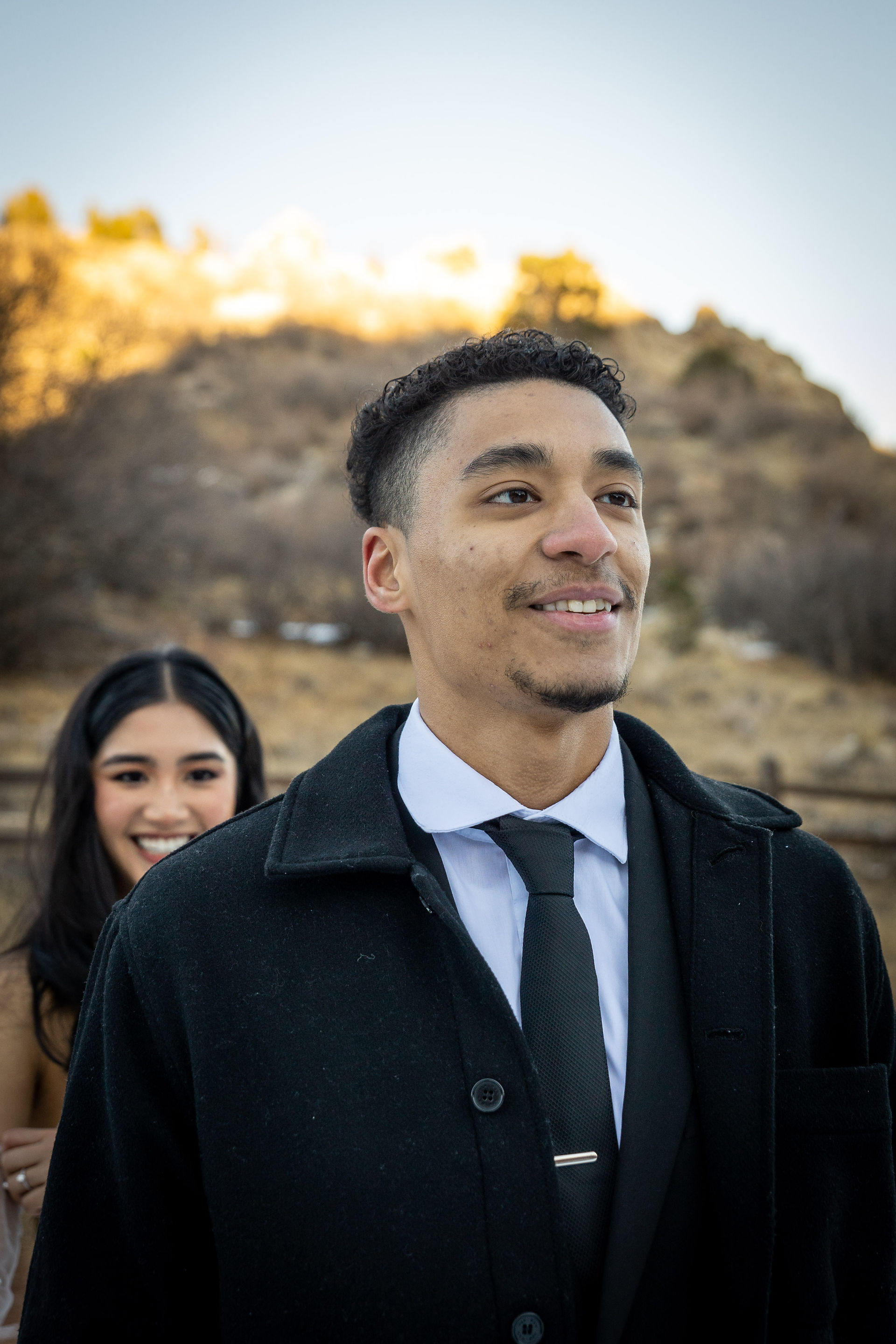 winter elopement at Garden of the Gods