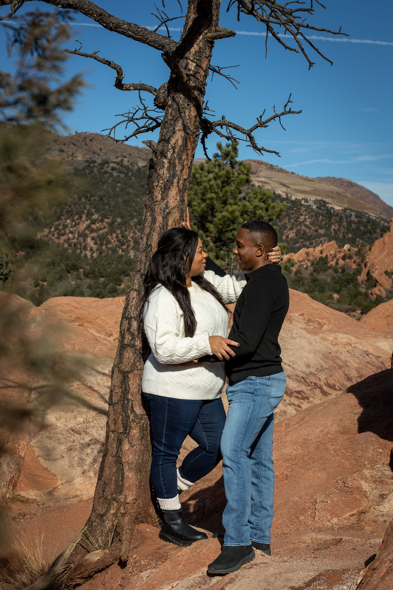 garden of the gods couple session
