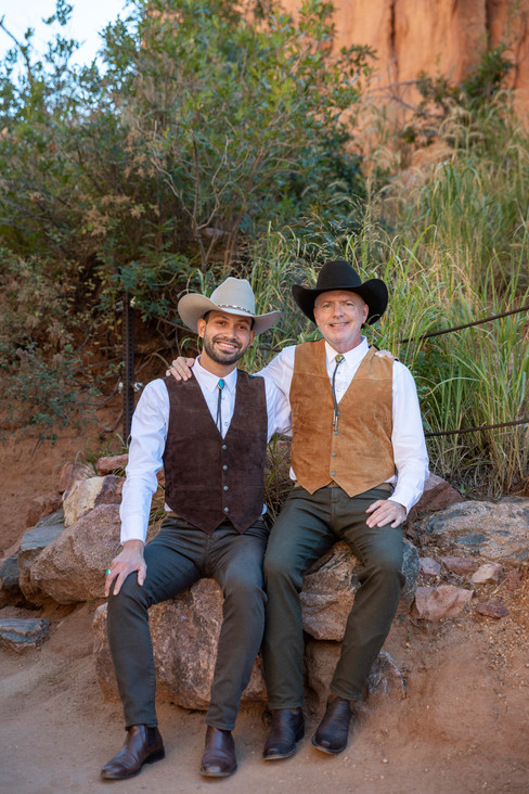 LGBTQ+ elopement at Garden of the Gods and The Broadmoor Hotel