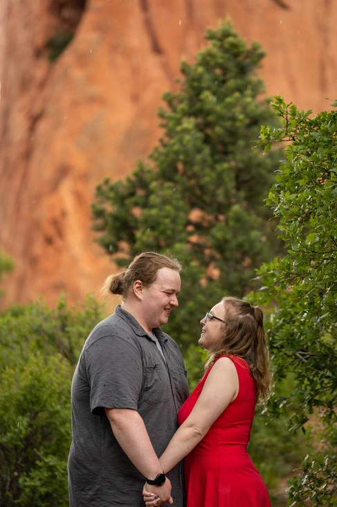 Garden of the Gods surprise engagement photographer