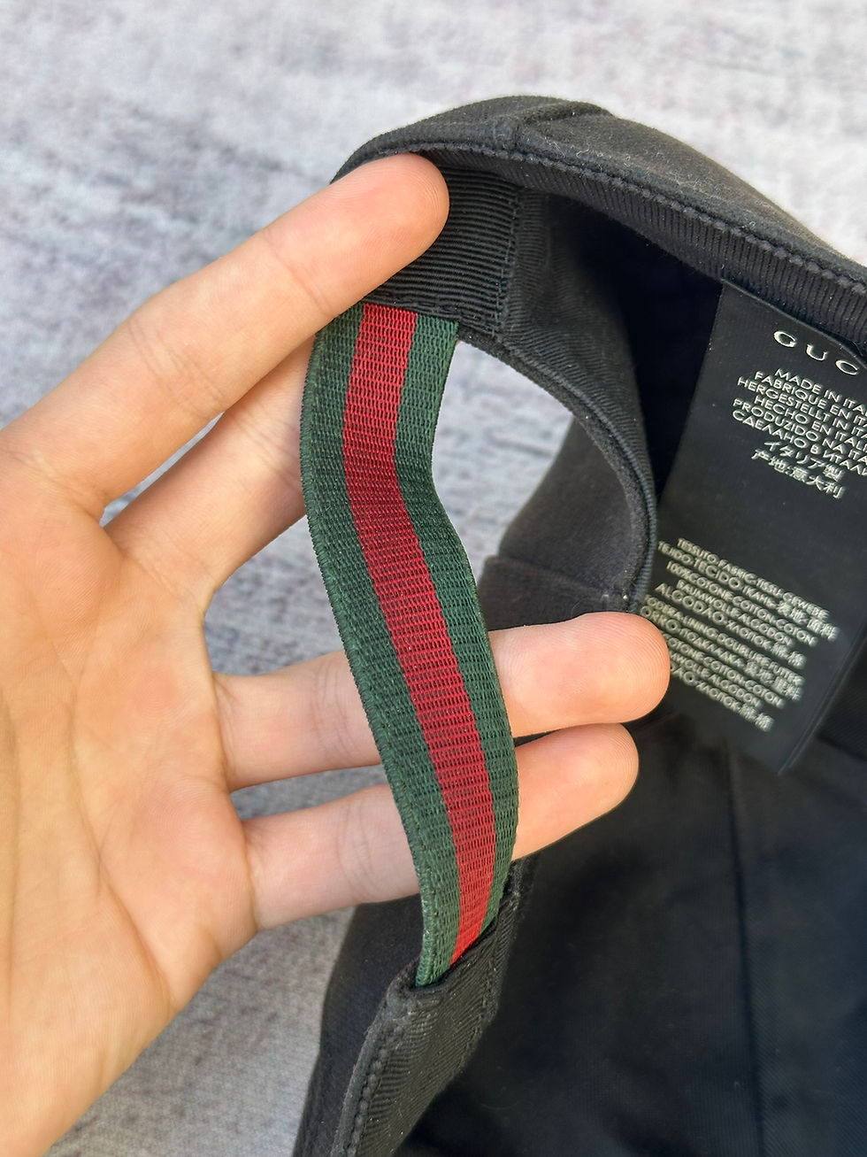 Miniatura: Gucci Hat Interlocking G Small Logo Web Black size M