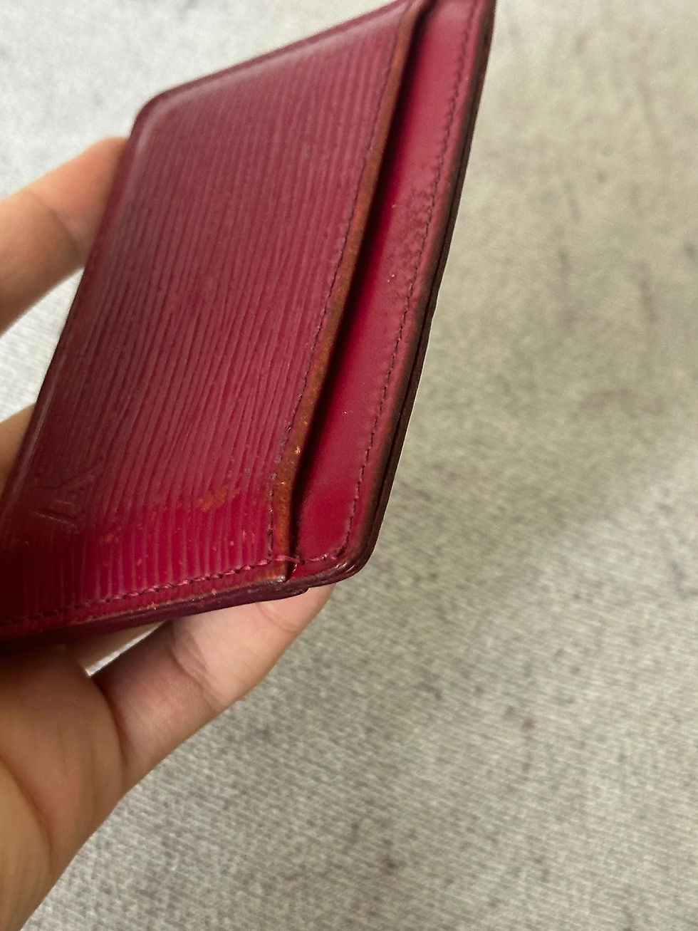 Miniatura: Louis Vuitton Card Holder Wallet Epi Leather LV Pink