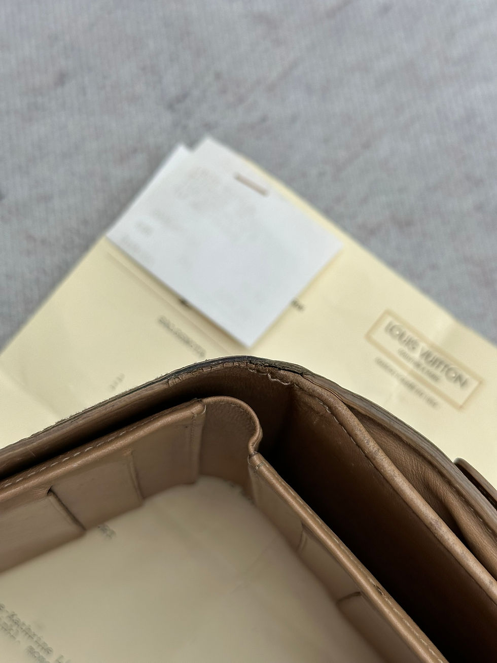 Thumbnail: Louis Vuitton Wallet Vernis Elise LV Monogram Patent Leather Brown