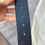 Miniatura: Gucci Belt Web Navy and Red Leather Interlocking G size 90/36