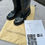 Thumbnail: Louis Vuitton Drops Boots LV Monogram Black Rubber Shiny size 40IT
