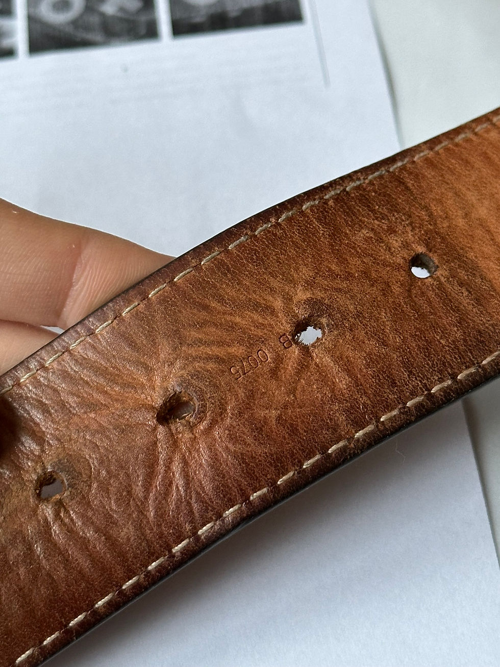 Thumbnail: Louis Vuitton Belt Inventeur Damier Brown Leather size 110
