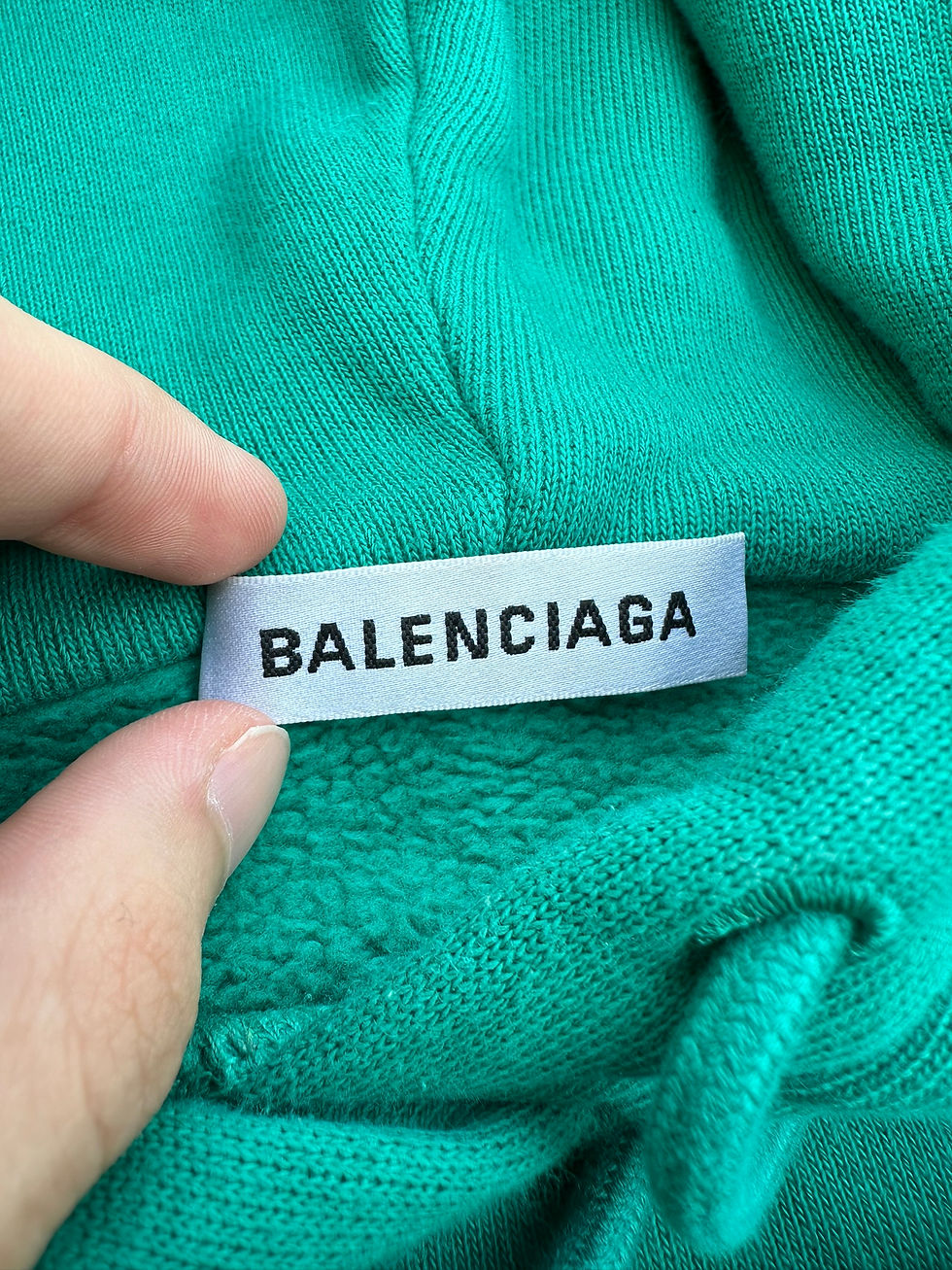 Thumbnail: Balenciaga Sweatshirt BB Crown Logo Turquoise Hoodie size S