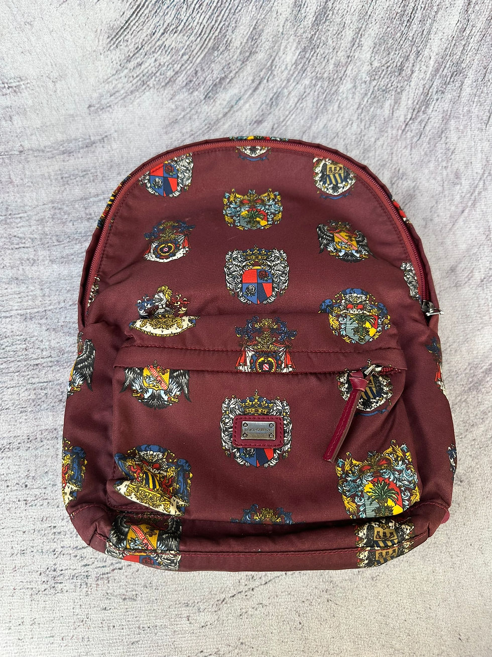 Miniatura: Dolce & Gabbana Kids Backpack Burgundy Autre Marque Logo