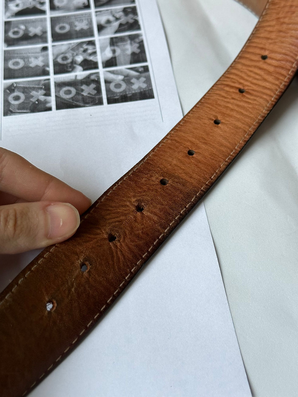 Thumbnail: Louis Vuitton Belt Inventeur Damier Brown Leather size 110