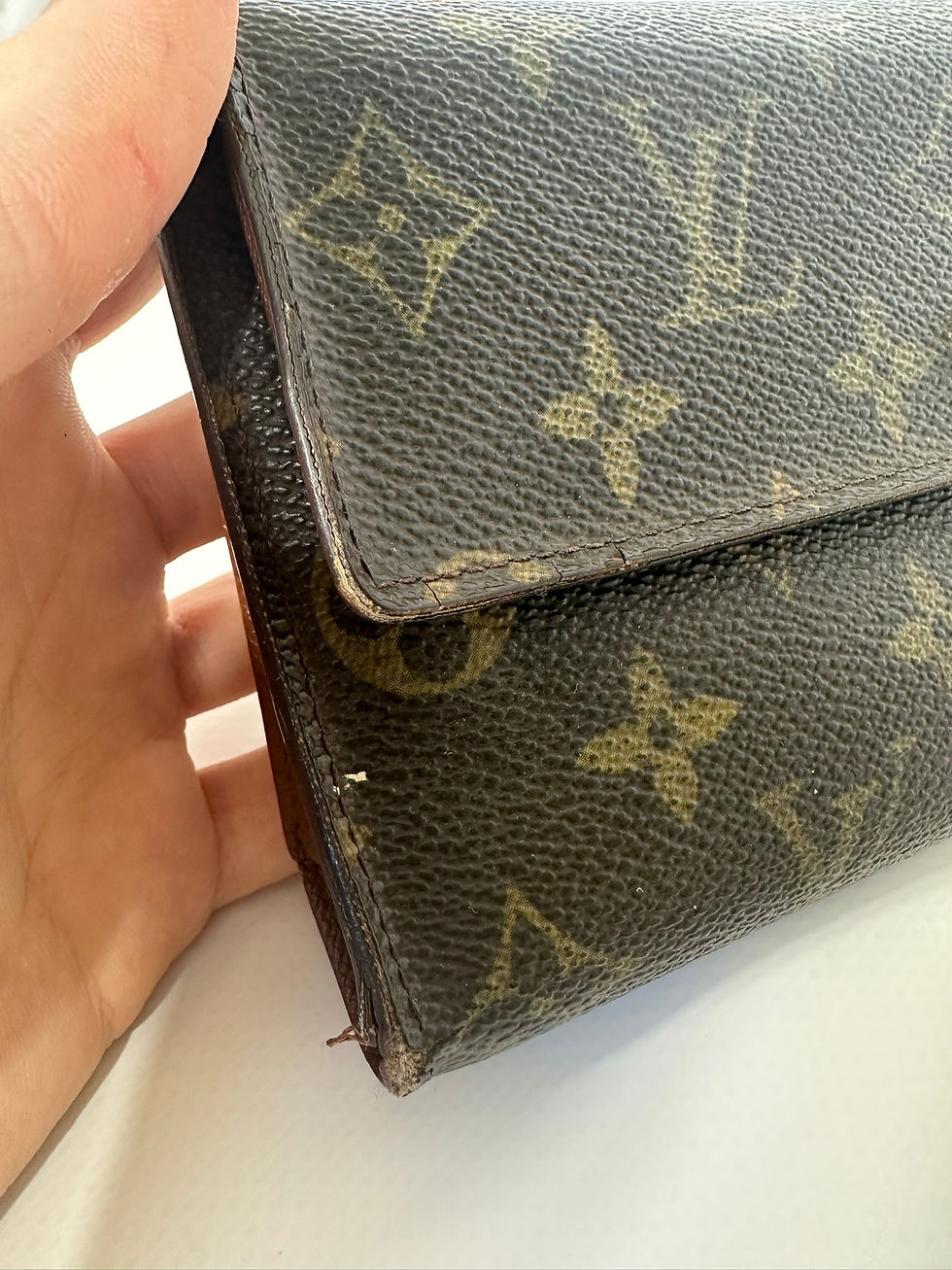 Thumbnail: Louis Vuitton Long Wallet LV Monogram Brown Vintage