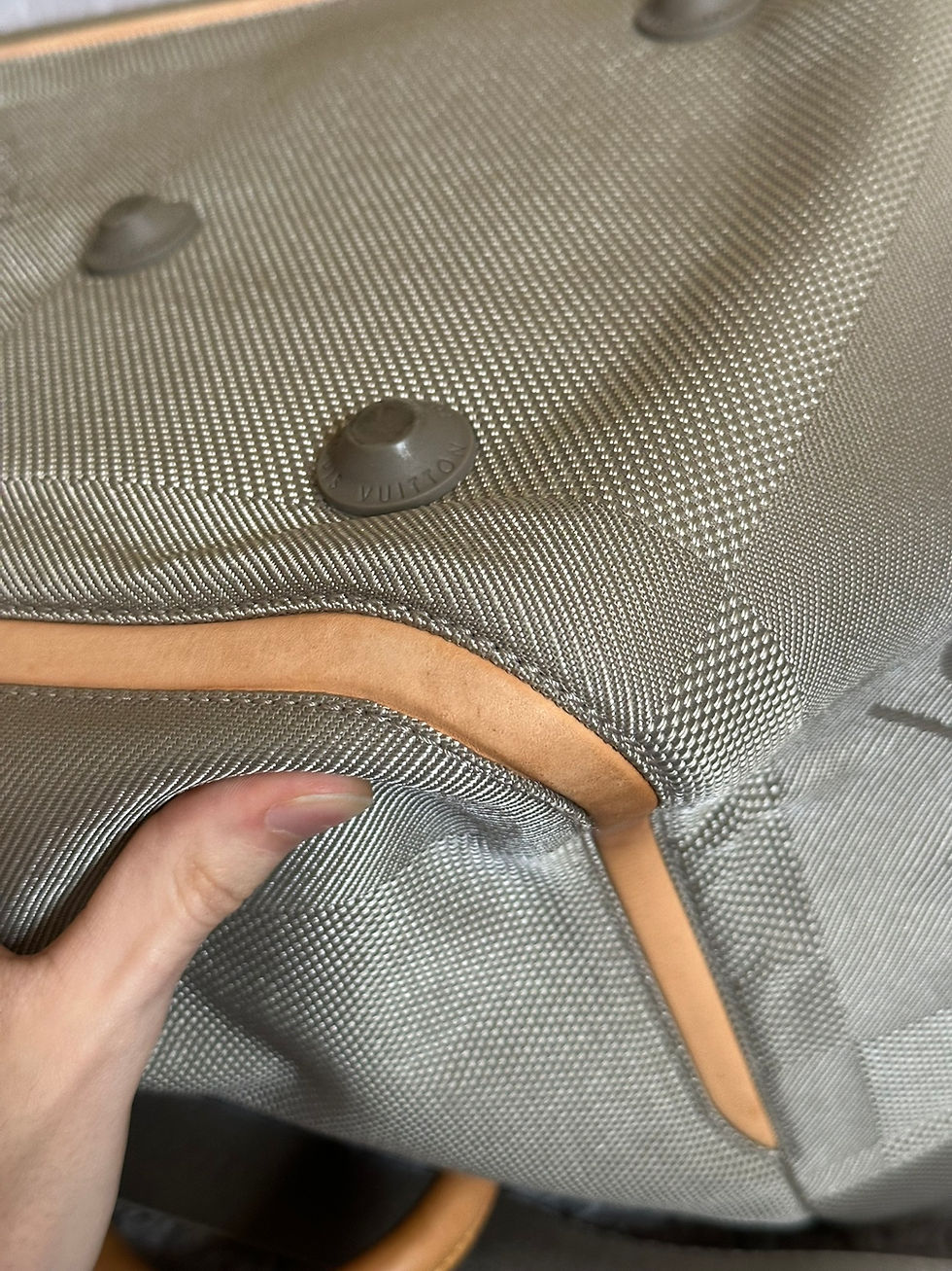 Miniatura: Louis Vuitton Travel Souverain Keepall Bag Gray Damier Canvas