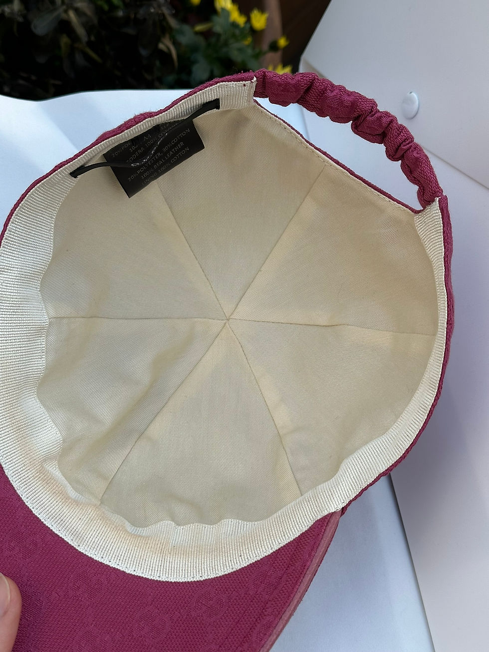 Thumbnail: Gucci Hat GG Monogram Pink Canvas size M