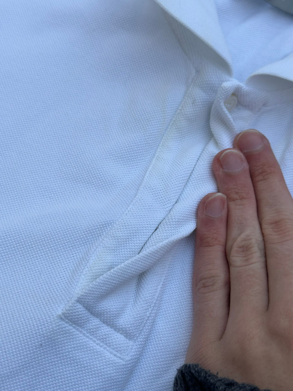 Thumbnail: Christian Dior Polo Shirt CD Embroidered Logo White size XS