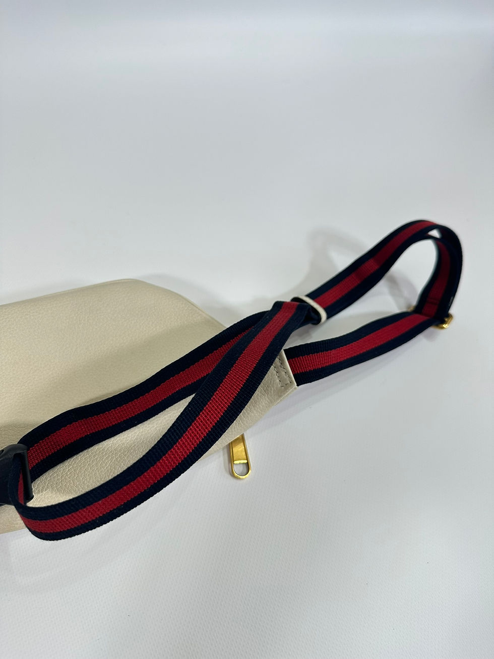 Thumbnail: Gucci Beltbag Belt Logo Ivory Leather Web