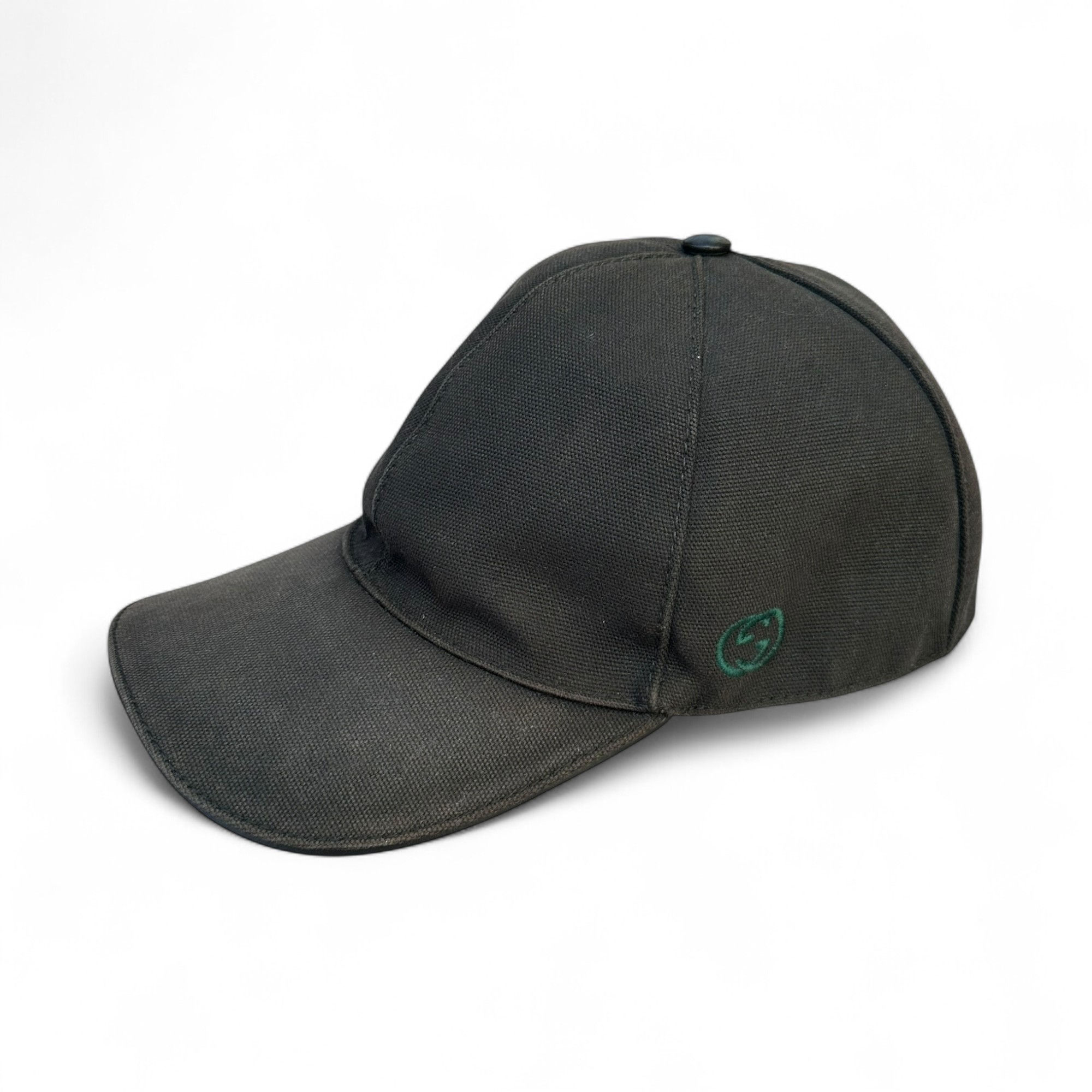 Gucci Hat Interlocking G Small Logo Web Black size M