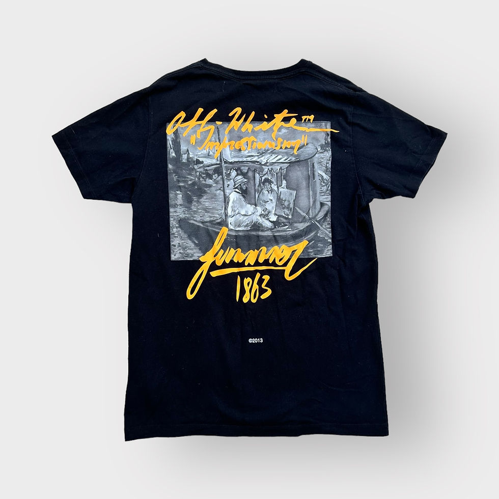 Thumbnail: Off-White T-Shirt Summer 1863 Black Impressionism Logo size M