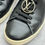 Miniatura: Louis Vuitton Frontrow Sneakers LV Metal Lace Logo Black Leather size 35.5IT