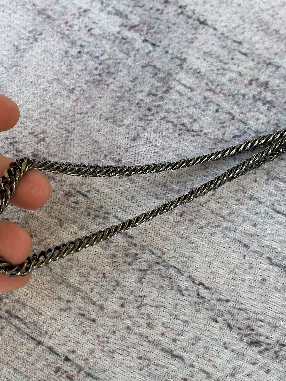 Miniatura: Gucci Clutch Bag Knight Logo Black Crystals Chain