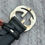 Thumbnail: Gucci Belt Guccissima GG Monogram Black Leather Interlocking G size 90/36
