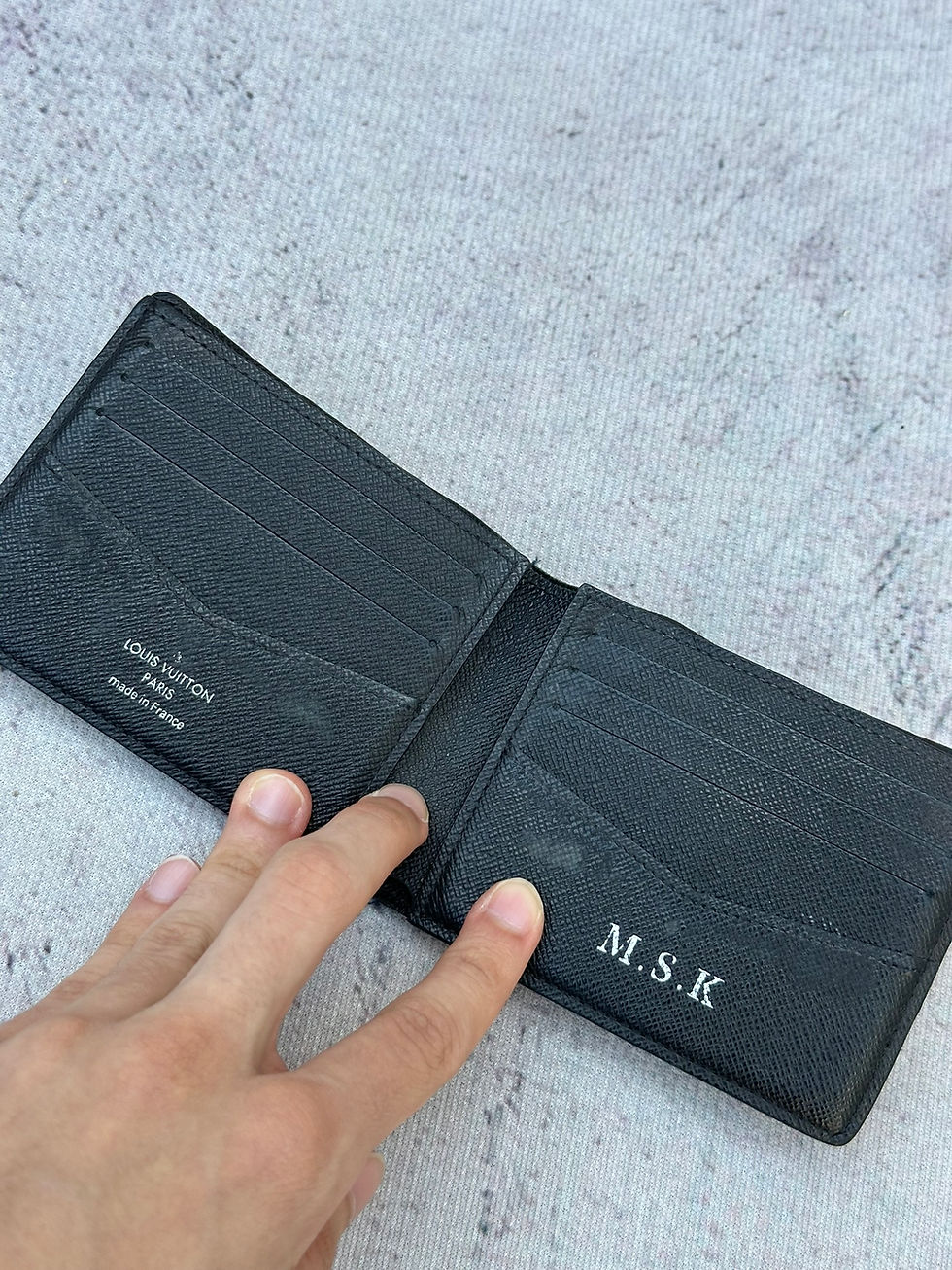 Miniatura: Louis Vuitton Wallet Graphite Damier Check Black Canvas