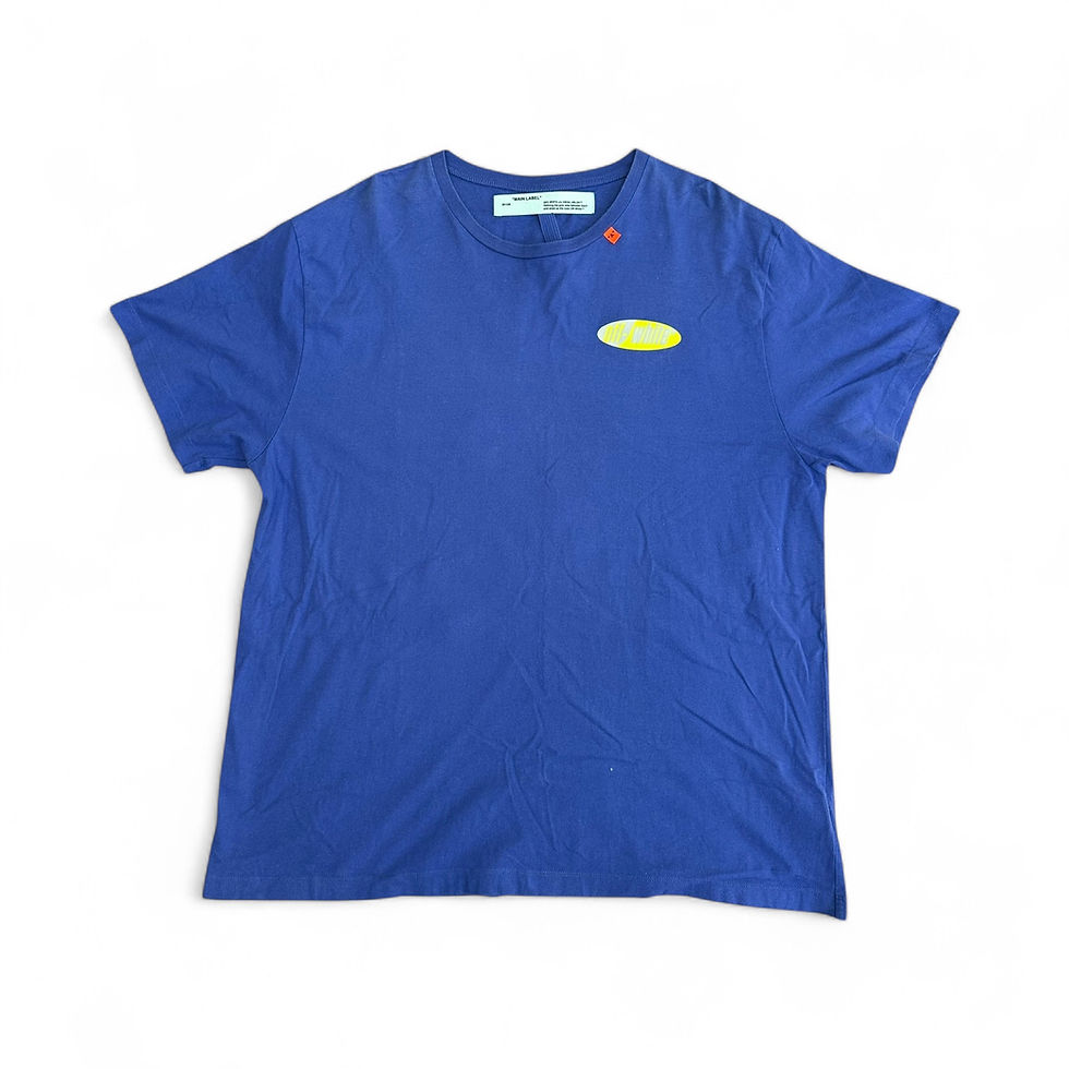Miniatura: Off-White T-Shirt Split Arrow Back Logo Graphic Print Blue size M